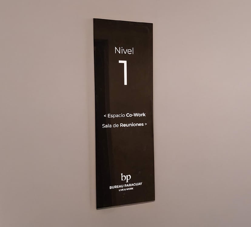 Acrilico negro impreso cama plana sectorizado