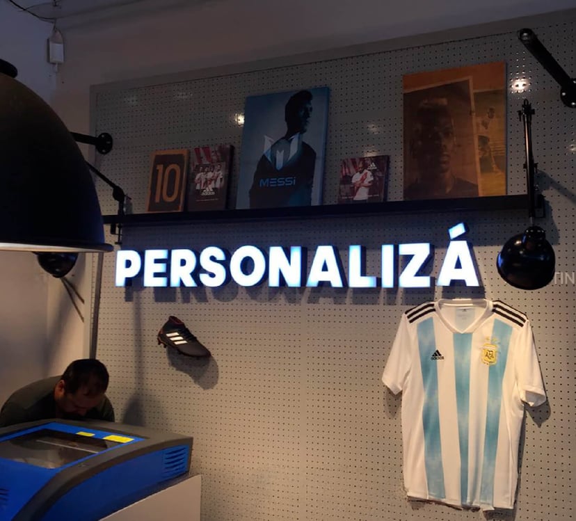 corporeo acrilico con luz led