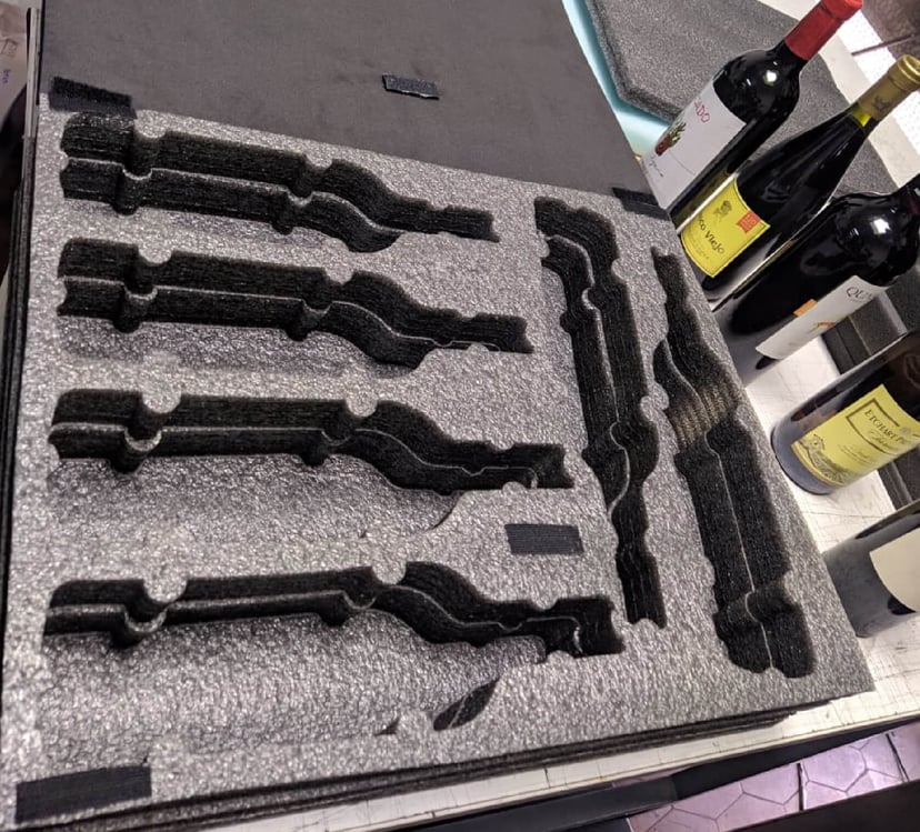 calados espuma polietileno para interior de caja 4tipos -14 Calados en espuma de polietileno